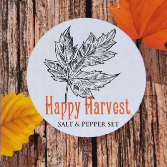 NIB Happy Harvest Pumpkin Salt & Pepper Shaker Set - Picture 8 of 8